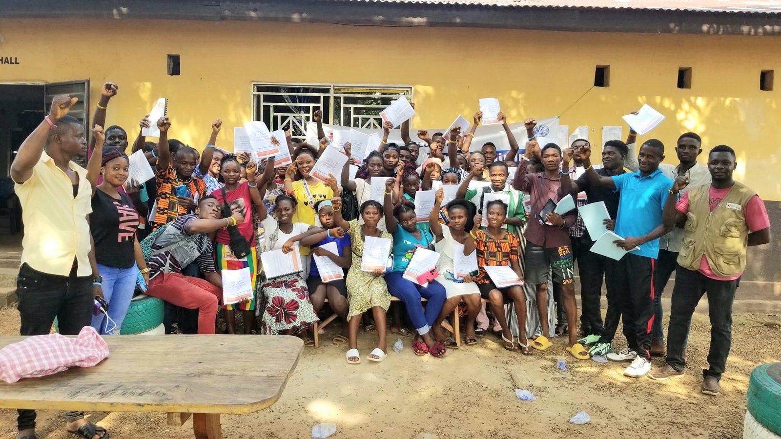 Certificate presentation to program participants